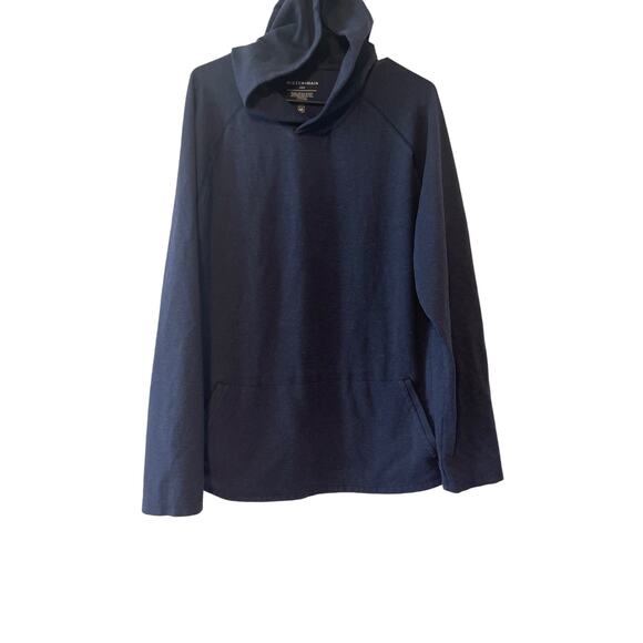 Mizzen + Main Pro Flex Blue Hoodie Mens Size Large - Picture 1 of 5